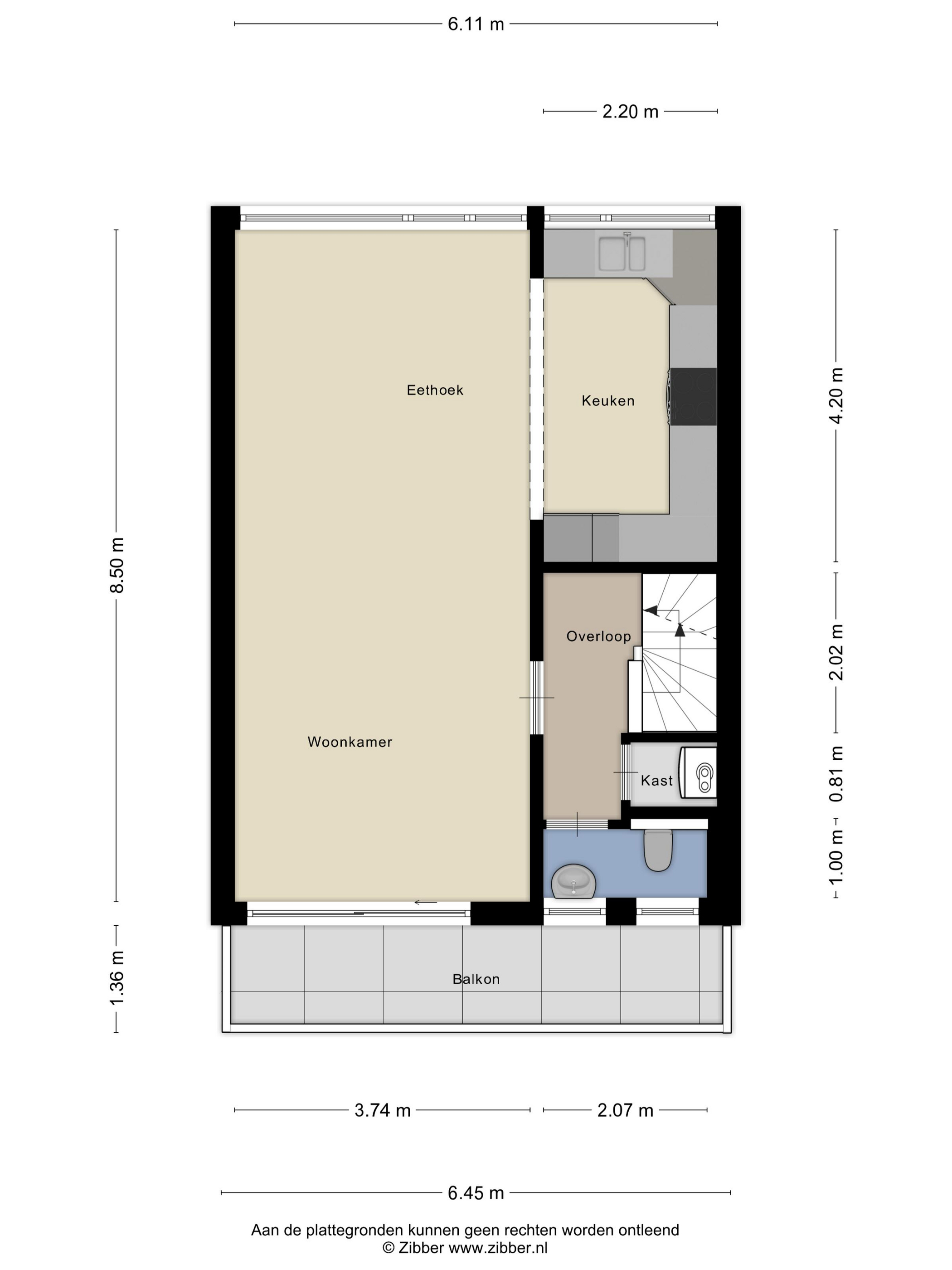 Zandbank 117 - 8224 ZH - lelystad-plattegrond-2